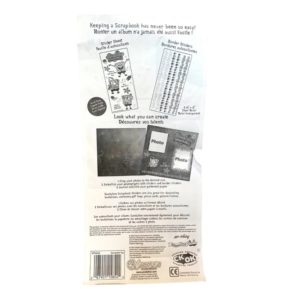 Spongebob SquarePants Nickelodeon Notebook Journal and Sandylion Large Stickers - Picture 16 of 16